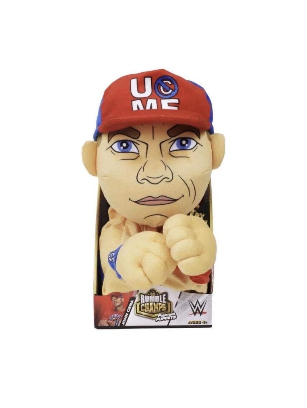 WWE Rumble John Cena Fighting Puppet Rumbling Plush W/ Sound Effects Wrestling